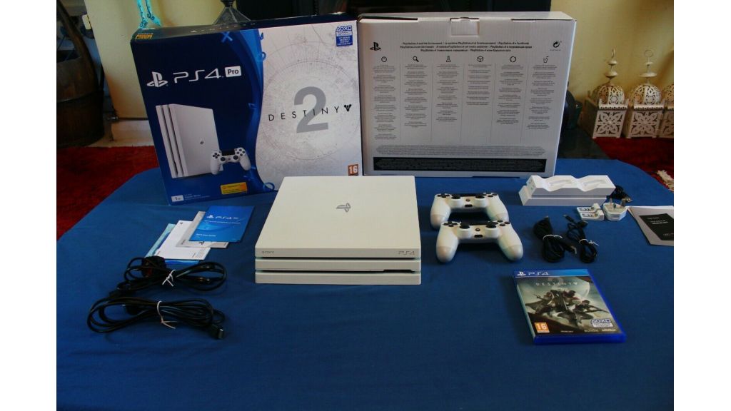 Playstation 4 Pro 1TB - Glacier White - 2 Controllers - Excellent Condition